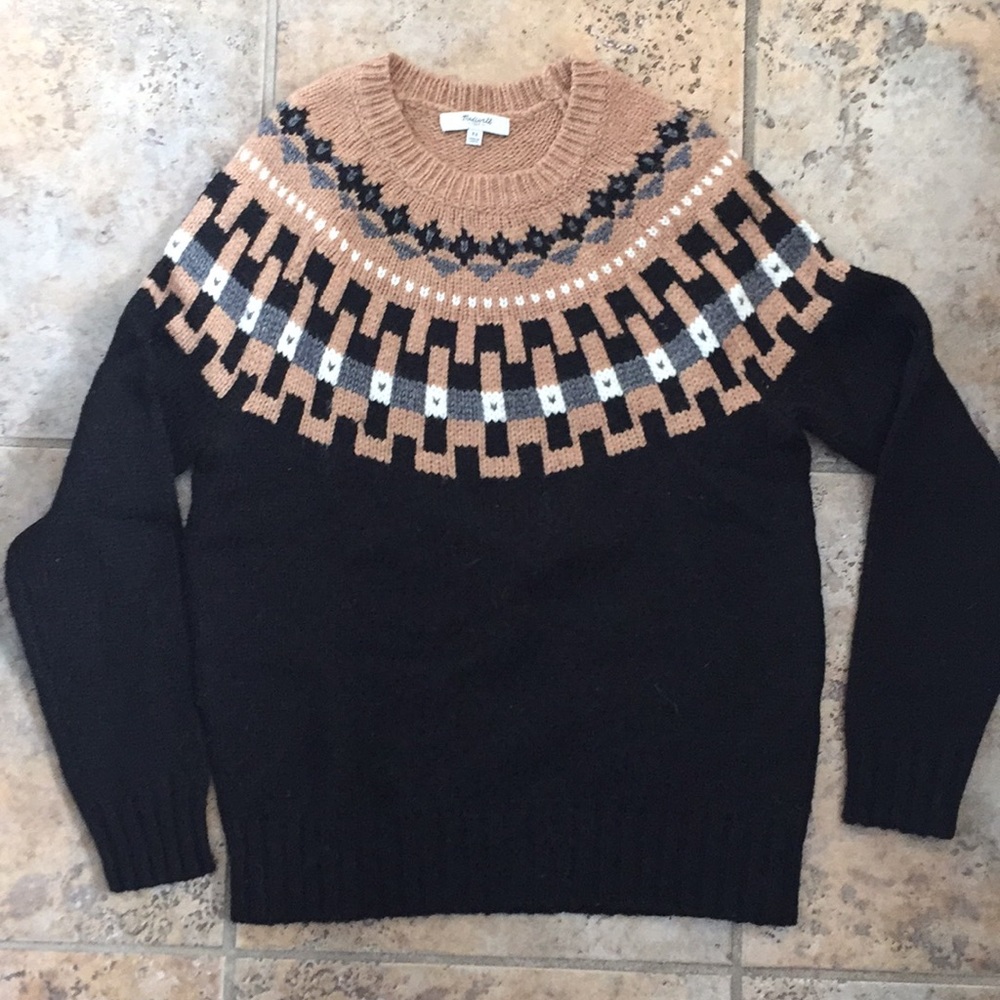 Madewell fair isle sweater